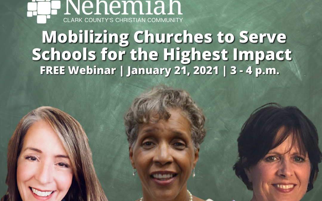 Meet the Speakers: Mobilizing Churches to Serve Schools for the Highest Impact | January 21, 2021 | 3 – 4 p.m. | Free Virtual Event |